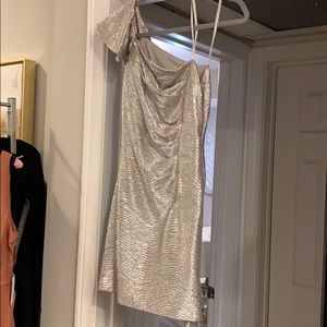 Arden B sparkly silver mini